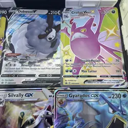 Lot Of 6 Jumbo Pokemon Promo Cards - Pikachu Gyarados Necrozma GX Crobat VMAX - Image 3