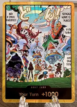ONE PIECE TCG CARD - Egghead OP14-EB04 Gold Don!! Azure Sea's Seven ENGLISH NM - Image 1