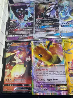 Lot Of 6 Jumbo Pokemon Promo Cards - Charizard Dragonite Gyarados Reshiram GX - Image 2