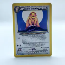 Pokemon TCG Karte - Dunkles Ursaring Deutsch 21/105 Neo Destiny - Image 1