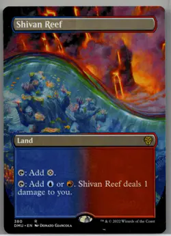 Near Mint or Better Shivan Reef (Borderless) #380 Dominaria United W/Tracking - Image 1