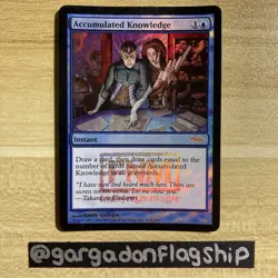 Accumulated Knowledge MTG - Friday Night Magic (FNM) Foil Promo - LP - Image 1