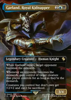 1x Garland, Royal Kidnapper ~~ Borderless - Foil NM-Mint, English Commander: Fin - Image 1