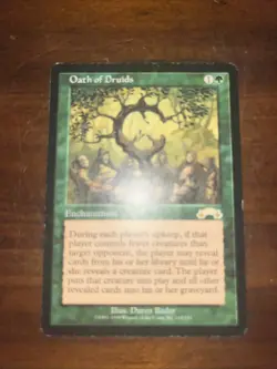 Oath of Druids Exodus MTG Moderately Played ￼ - Image 1