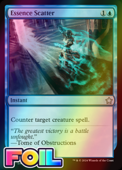 x1 Essence Scatter FDN Foundations MTG 153 FOIL UNCOMMON M/NM 1x - Image 1