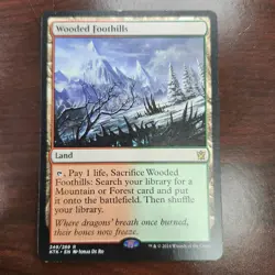 WOODED FOOTHILLS Khans of Tarkir KTK MTG Magic The Gathering - Image 1