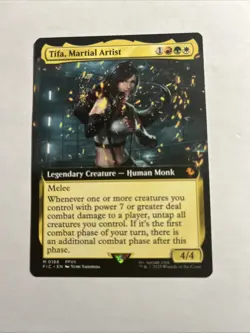 Tifa, Martial Artist Extended Art Commander: FINAL FANTASY MTG + Bonus Rare!!! - Image 1