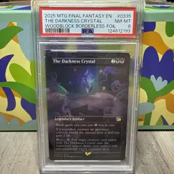 The Darkness Crystal Borderless Foil Final Fantasy Magic the Gathering PSA 8 - Image 1