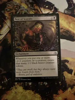 1x Nest of Scarabs MTG Amonkhet Uncommon Nonfoil NM - Image 1