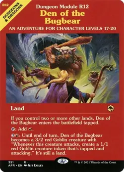 Den of the Bugbear - Foil Showcase AFR NM MTG - Image 1