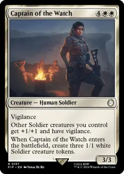 NM Captain of the Watch, MGT, Fallout, Magic the Gathering, 157 - Image 1