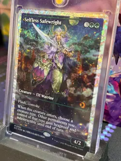 Selfless Safewright (0401) (showcase) (Fractured Foil) Lorwyn Eclipsed Foil MTG - Image 1
