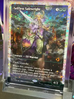 Selfless Safewright (0401) (showcase) (Fractured Foil) Lorwyn Eclipsed Foil MTG - Image 2
