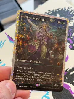 Selfless Safewright (0401) (showcase) (Fractured Foil) Lorwyn Eclipsed Foil MTG - Image 3