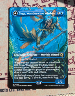 MTG Sygg, Wanderwine Wisdom Borderless Lorwyn Eclipsed Magic the Gathering NM - Image 1