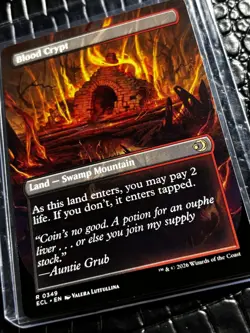 Blood Crypt (Borderless) Lorwyn Eclipsed Regular Rare Pack Fresh! - Image 2