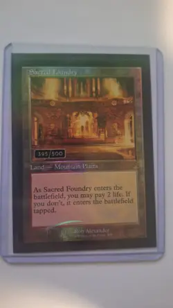 Sacred Foundry (Retro Frame) (Serial Numbered) Ravnica Remastered Foil - Image 3