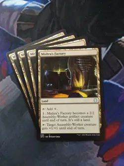 Mishra's Factory x4 | 7% Off 2+ | Commander Forgotten Realms AFC | NM | MTG - Image 1
