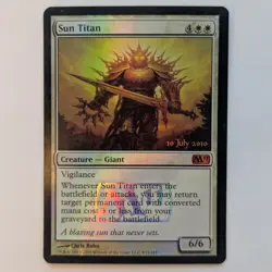Sun Titan Foil Prerelease Promo, 2010 Core Set (M10) #35, NM MTG - Image 1