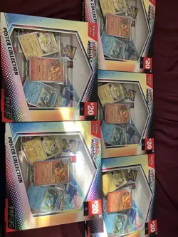 5 sealed Pokemon TCG Prismatic Evolution Poster Collection. - Image 1