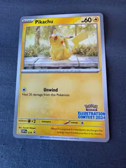 2025 Pokemon - Pikachu #214 (Illustration Contest 2024) - Scarlet & Violet Promo - Image 1