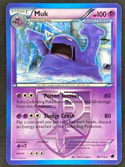 Pokemon Muk Team Plasma 46/116 PLF Plasma Freeze LP - Image 1