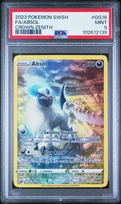 2023 Pokemon Sword And Shield Crown Zenith Crown Zenith Fa/Absol 9 PSA #GG16 - Image 1