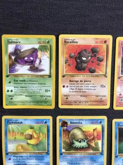 Vtg Pokemon 1st Edition Lot French Francais Espanol CURVED Fossil T Rocket WOTC - Image 3