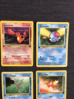 Vtg Pokemon 1st Edition Lot French Francais Espanol CURVED Fossil T Rocket WOTC - Image 4
