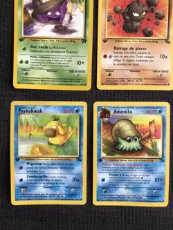 Vtg Pokemon 1st Edition Lot French Francais Espanol CURVED Fossil T Rocket WOTC - Image 5