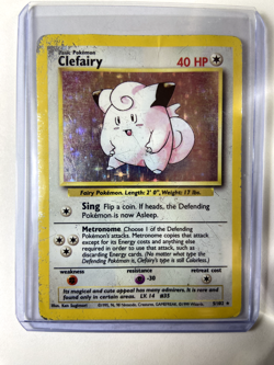 1999 Pokemon Clefairy 005/102 Base Set Holo HP - Image 1