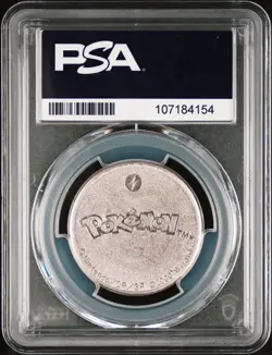 PSA 10 GEM MINT Pikachu Metal Coin Pokemon 2000 Thunderstorm Gift Set Promo - Image 2