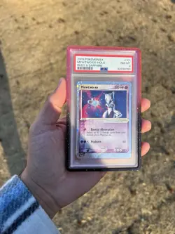 Mewtwo Ex Holo Swirl 101/109 Ruby And Sapphire PSA Near Mint 8 Pokemon - Image 1