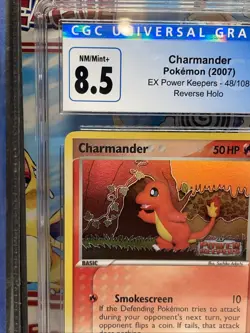Pokemon Charmander 48/108 Rev. Foil - EX Power Keepers Stamped CGC 8.5 - Image 3