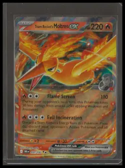 Pokemon TCG Team Rocket's Moltres ex 031/182 SV10: Destined Rivals Holo NM/M - Image 1