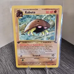 Kabuto - 1999 Pokemon 1st Edition Fossil Set 50/62 NM Near Mint Unplayed - Image 1