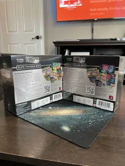 Pokemon TCG Sword & Shield Evolving Skies Elite Trainer Box Set of 2 ETBs Sealed - Image 2