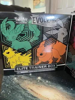 Pokemon TCG Sword & Shield Evolving Skies Elite Trainer Box Set of 2 ETBs Sealed - Image 3