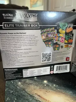 Pokemon TCG Sword & Shield Evolving Skies Elite Trainer Box Set of 2 ETBs Sealed - Image 5