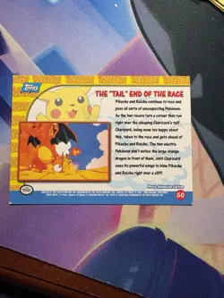 Pokemon TCG The "Tail" End of the Race Pokemon Topps Pikachu's Vacation 50 - Image 2
