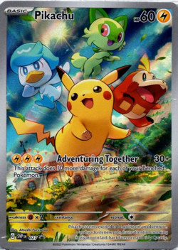 Pokemon Pikachu SVP 027 Scarlet & Violet Paldea Evolved ETB Promo near mint - Image 2