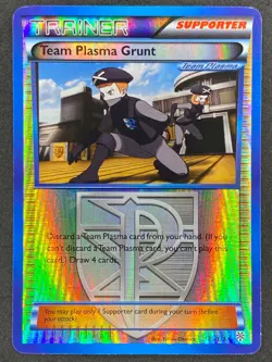 Pokemon Team Plasma Grunt Reverse Holo 125/135 PLS Plasma Storm LP/NM - Image 1