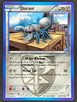 Pokemon Durant Team Plasma 92/135 PLS Plasma Storm LP/NM - Image 1