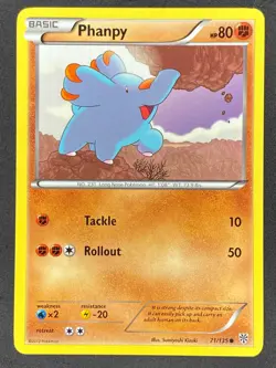 Pokemon Phanpy 71/135 PLS Plasma Storm NM - Image 1