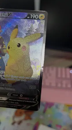 PIKACHU V - TG16/TG30 Holo Rare V Lost Origin Trainer Gallery Pokemon LP - Image 3