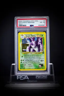 2000 Pokemon Gym Challenge Giovanni's Nidoking holo 7 PSA 4 - Image 1