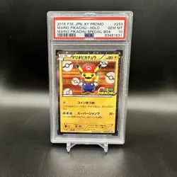 PSA 10 Pokemon - Mario Pikachu 293 /XY-P - Japanese Exclusive Special Box - Image 1