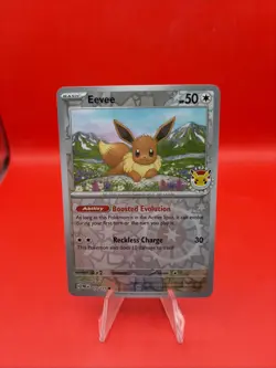 2025 Pokemon Prismatic Evolutions Eevee Pokemon Day Stamped Promo 074/131 - Image 1