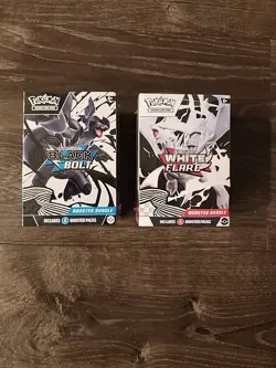 New Factory Sealed Pokemon Black Bolt & White Flare Booster Bundle - Image 1