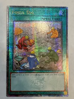 YUGIOH- Fossil Dig - RA01-EN053 - Quarter Century Secret Rare - Image 1